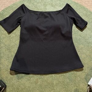 White House Black Market- Edge of Shoulder Top w/ built in bra